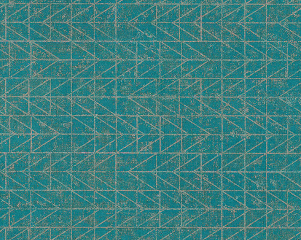 Création Wallpaper Graphics, Blue, Gold, Green, Metallic - Triangle - HD Wallpaper 