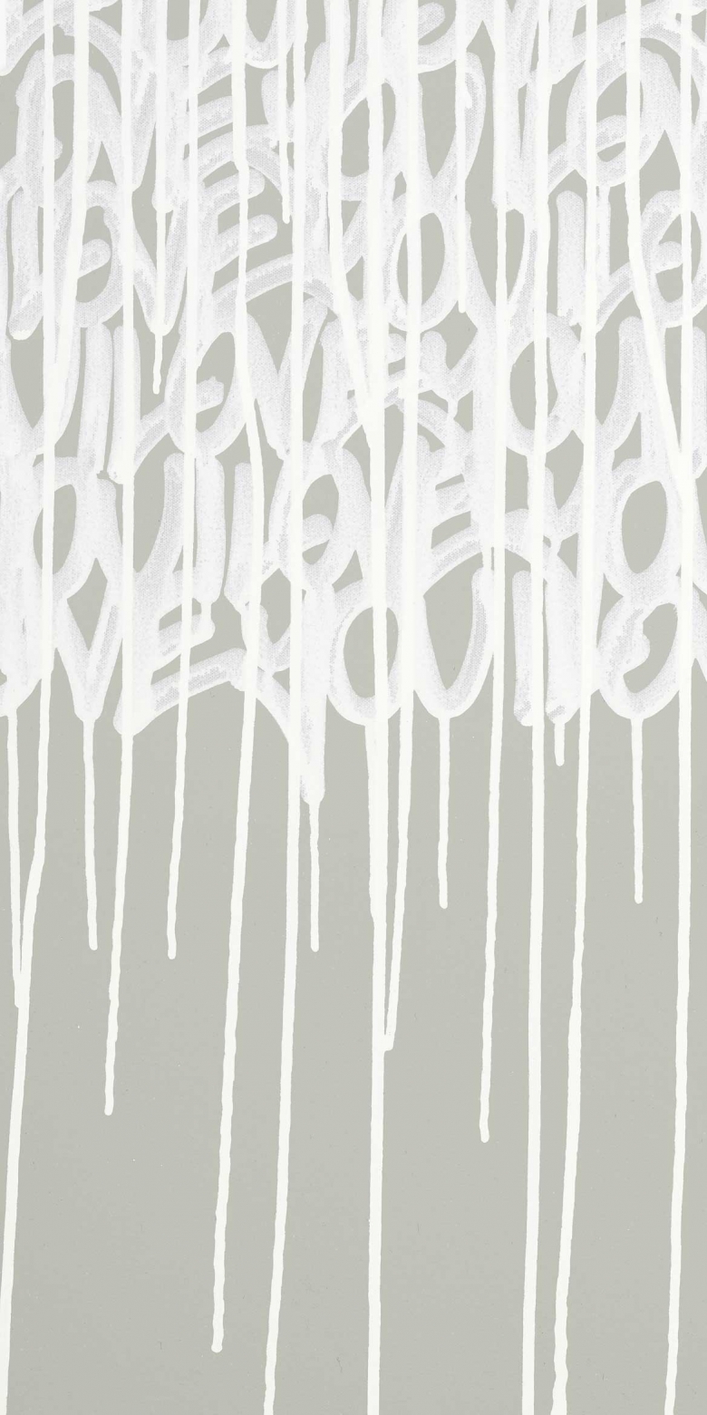 Grey And White Graffiti - HD Wallpaper 