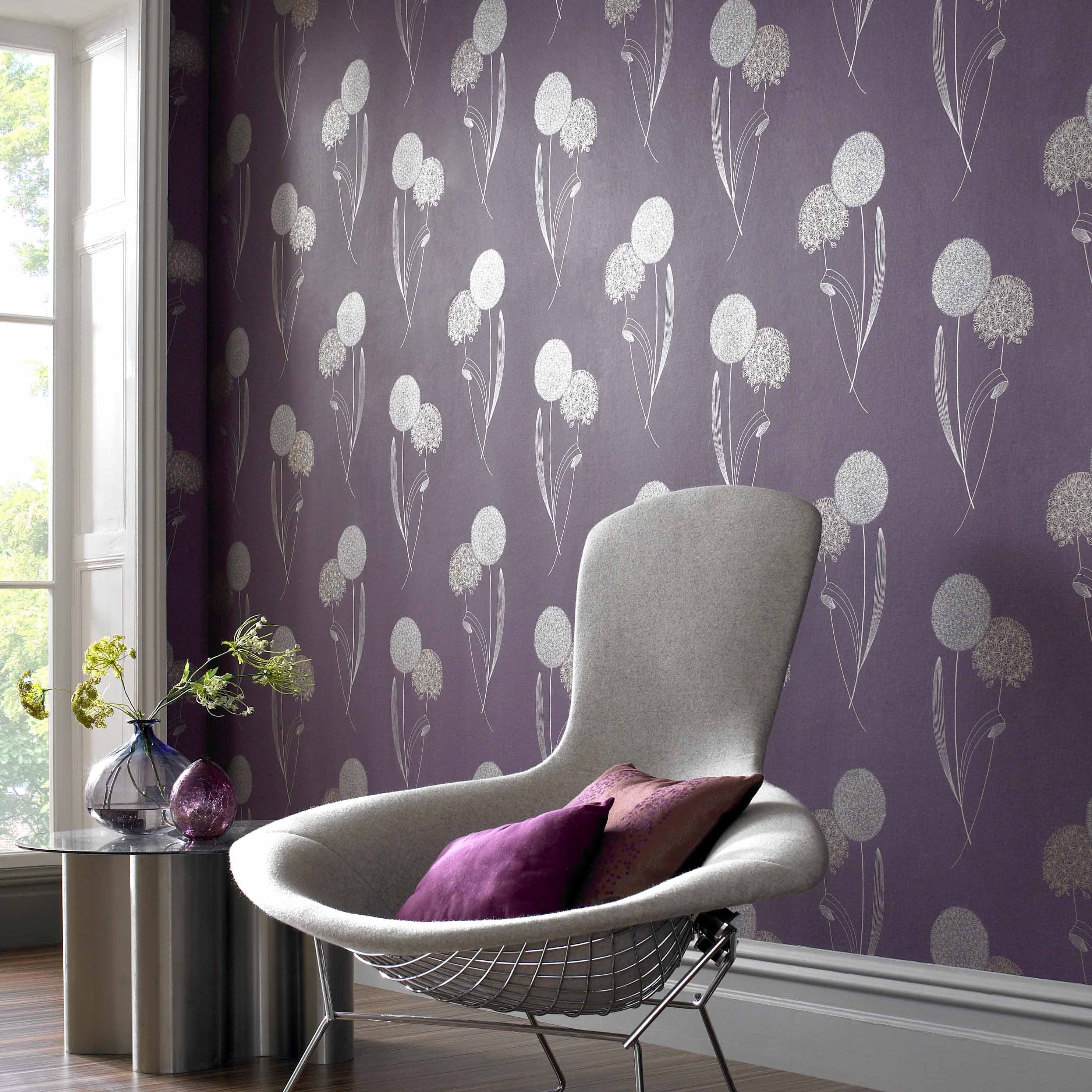 Purple Wallpaper, Purple Wallpaper Designs, Violet - Grey And Purple Wallpaper Uk - HD Wallpaper 