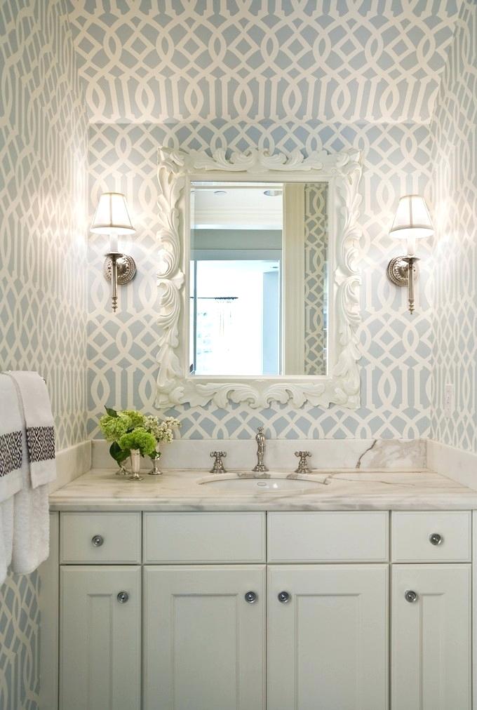 Bathroom Wallpaper Ideas Bathroom Wallpaper Ideas Luxury - Imperial Trellis - HD Wallpaper 