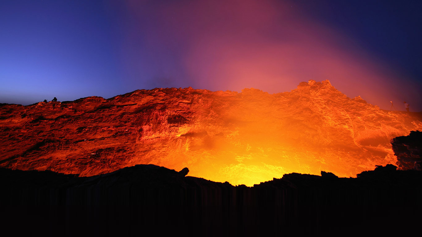 Lava Lake In The Glowing Crater Of Erta Ale Volcano, - Male Chauvinist Quotes - HD Wallpaper 