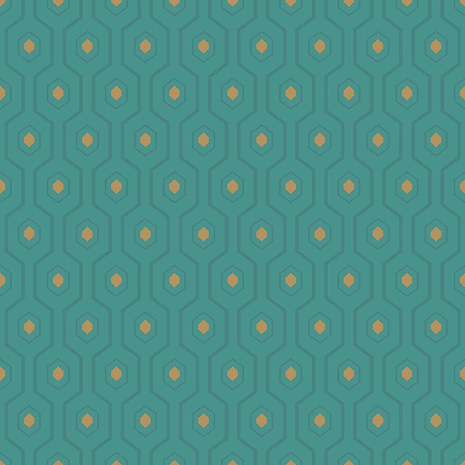 Gold And Teal - HD Wallpaper 