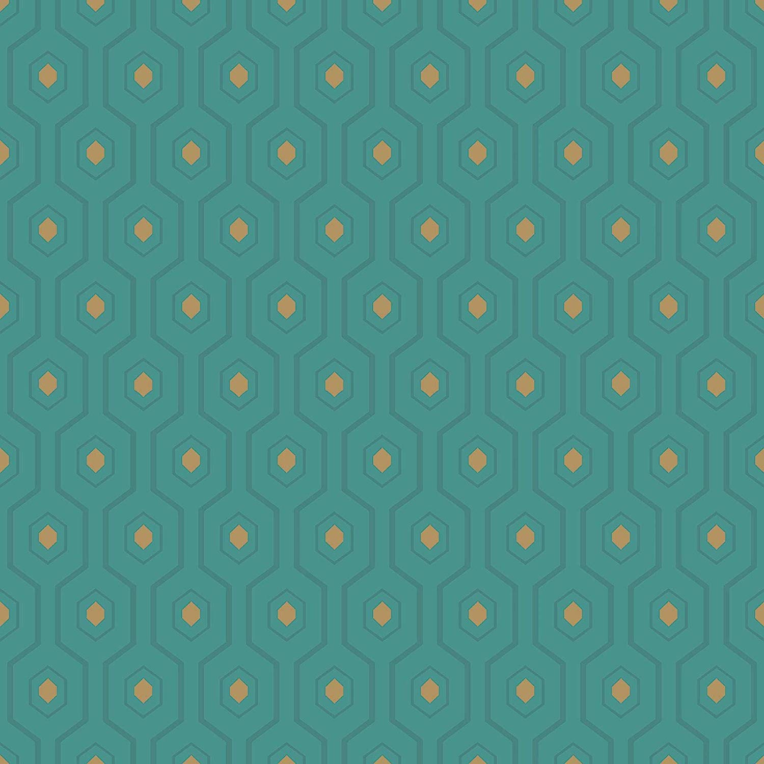 Gold And Teal - HD Wallpaper 