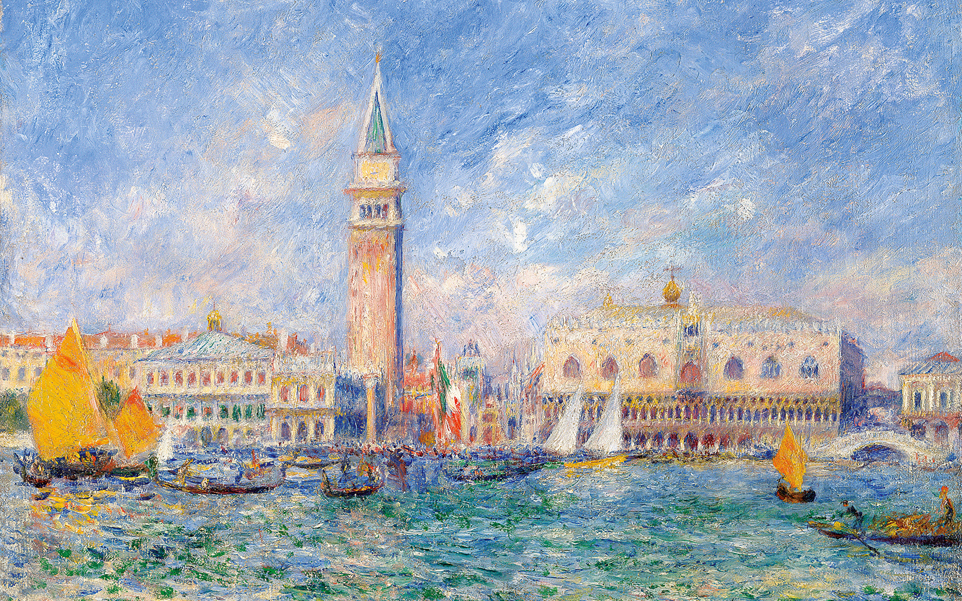 1920 X 1200 
 Data-src /w/full/2/c/d/439679 - View Of Venice Pierre Auguste Renoir - HD Wallpaper 