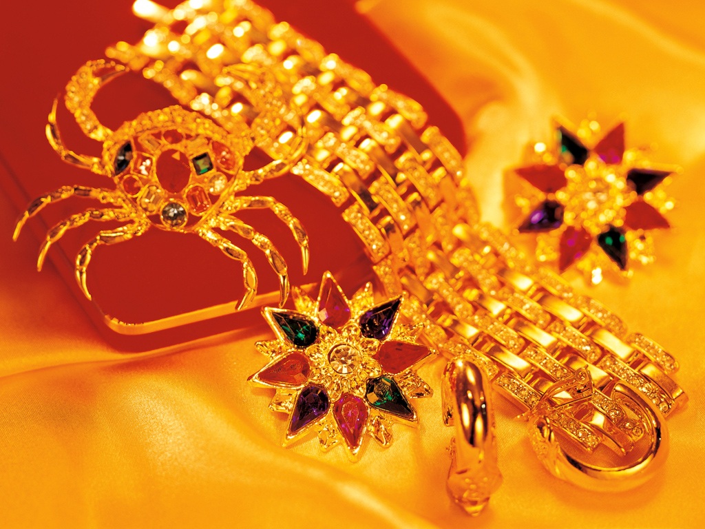 Gold Series Wallpaper - Jewelry Background - HD Wallpaper 
