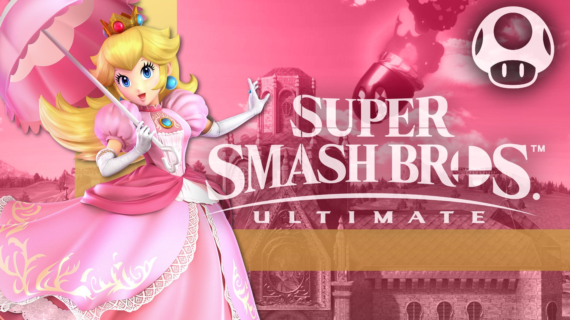 Princess Peach Hd Wallpaper - Super Smash Bros Ultimate Peach - HD Wallpaper 