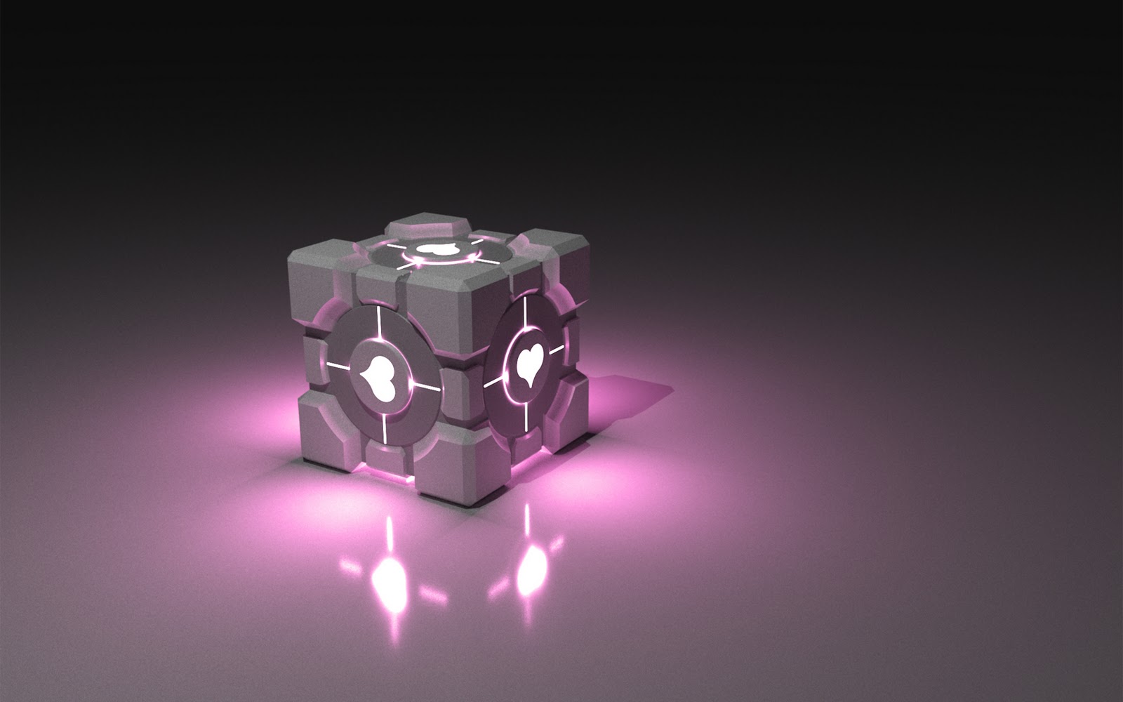 Companion Cube - HD Wallpaper 