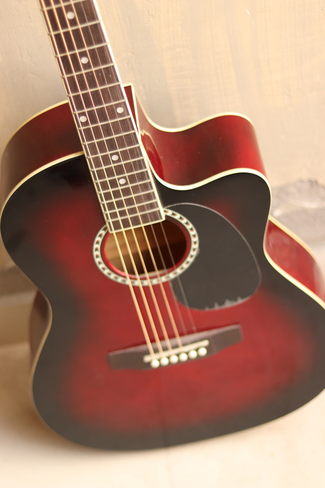 Acoustic Guitar Wallpaper Red - HD Wallpaper 