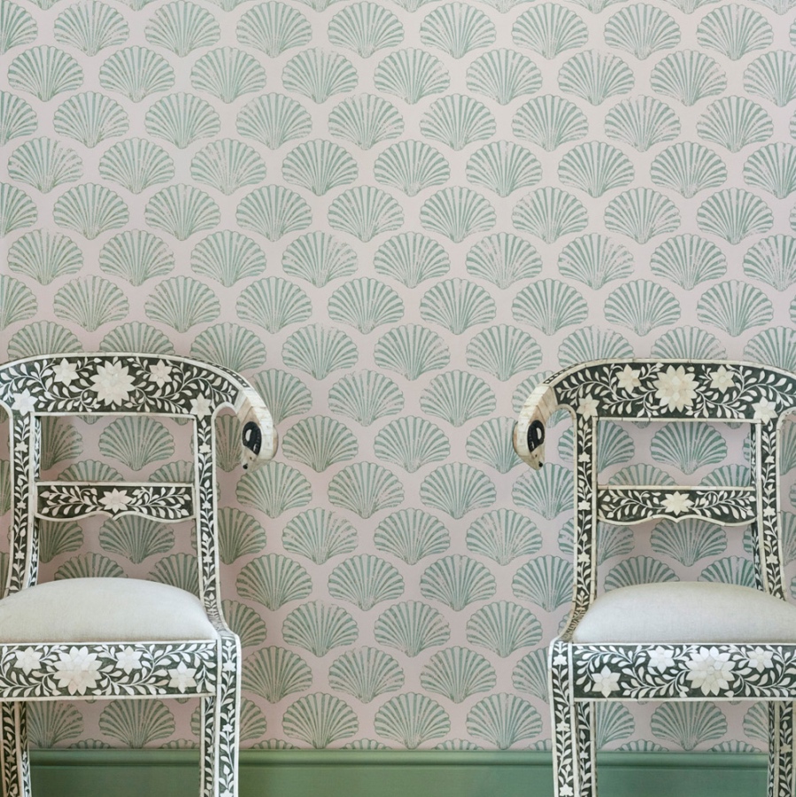 Shell Wallpaper Barneby Gates - Chair - HD Wallpaper 