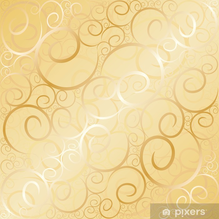 Gold Swirl Design Background - HD Wallpaper 