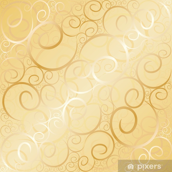 Gold Swirl Design Background - HD Wallpaper 