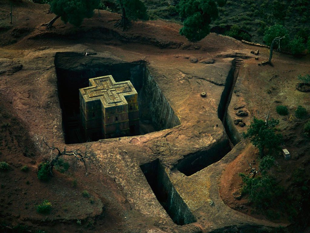 Biete Ghiorgis Church Ethiopia Unesco - HD Wallpaper 