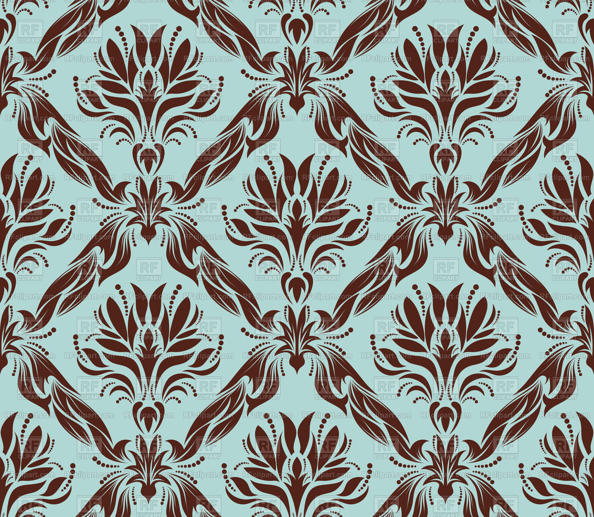 Damask Pattern - HD Wallpaper 