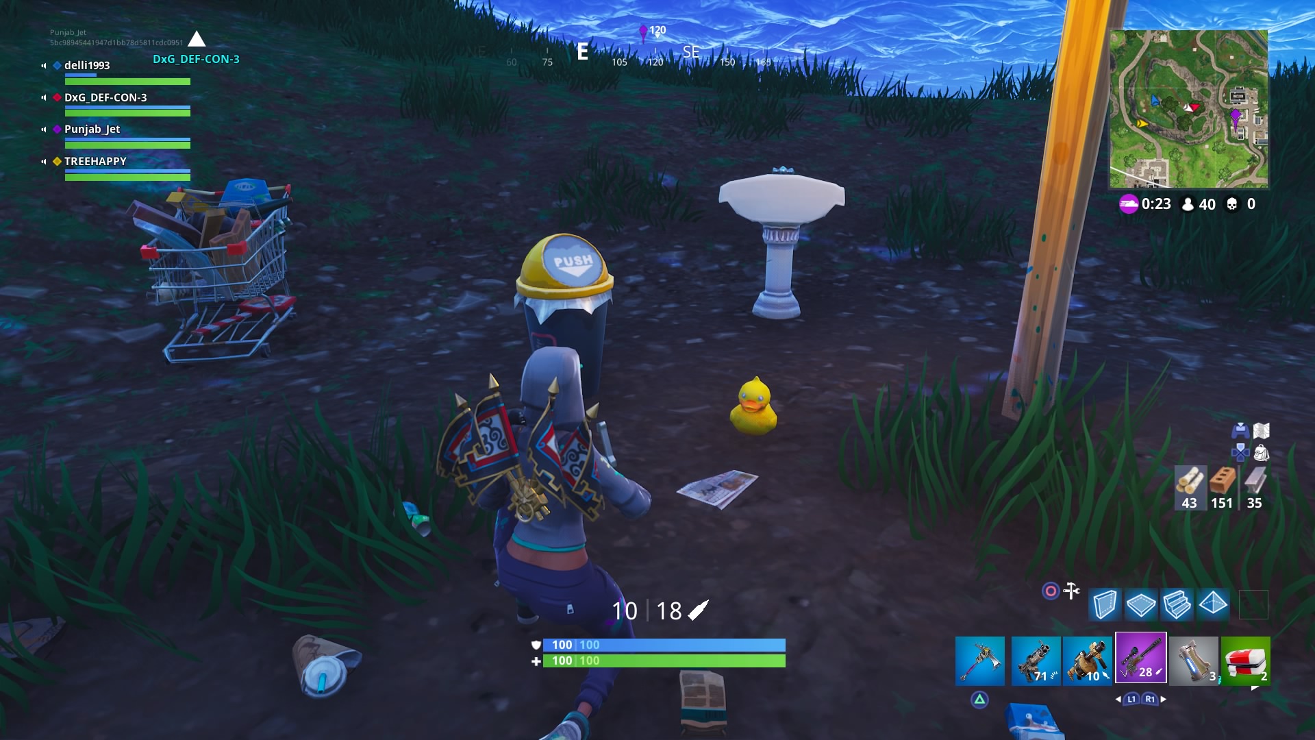 Fortnite Rubber Duck Widescreen Computer Wallpaper - Fortnite Tomato Town Bridge - HD Wallpaper 