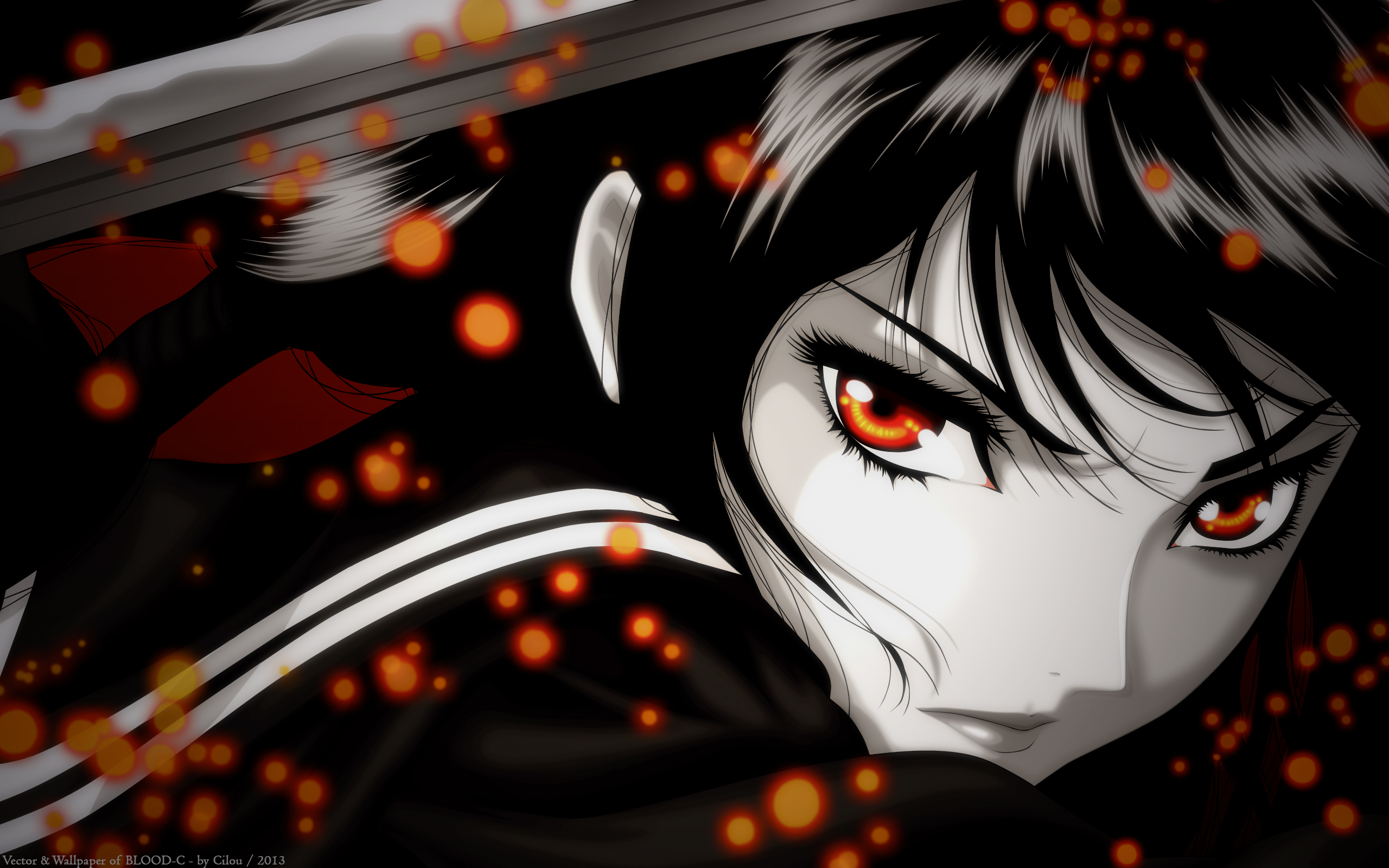 Anime Blood C Saya - HD Wallpaper 