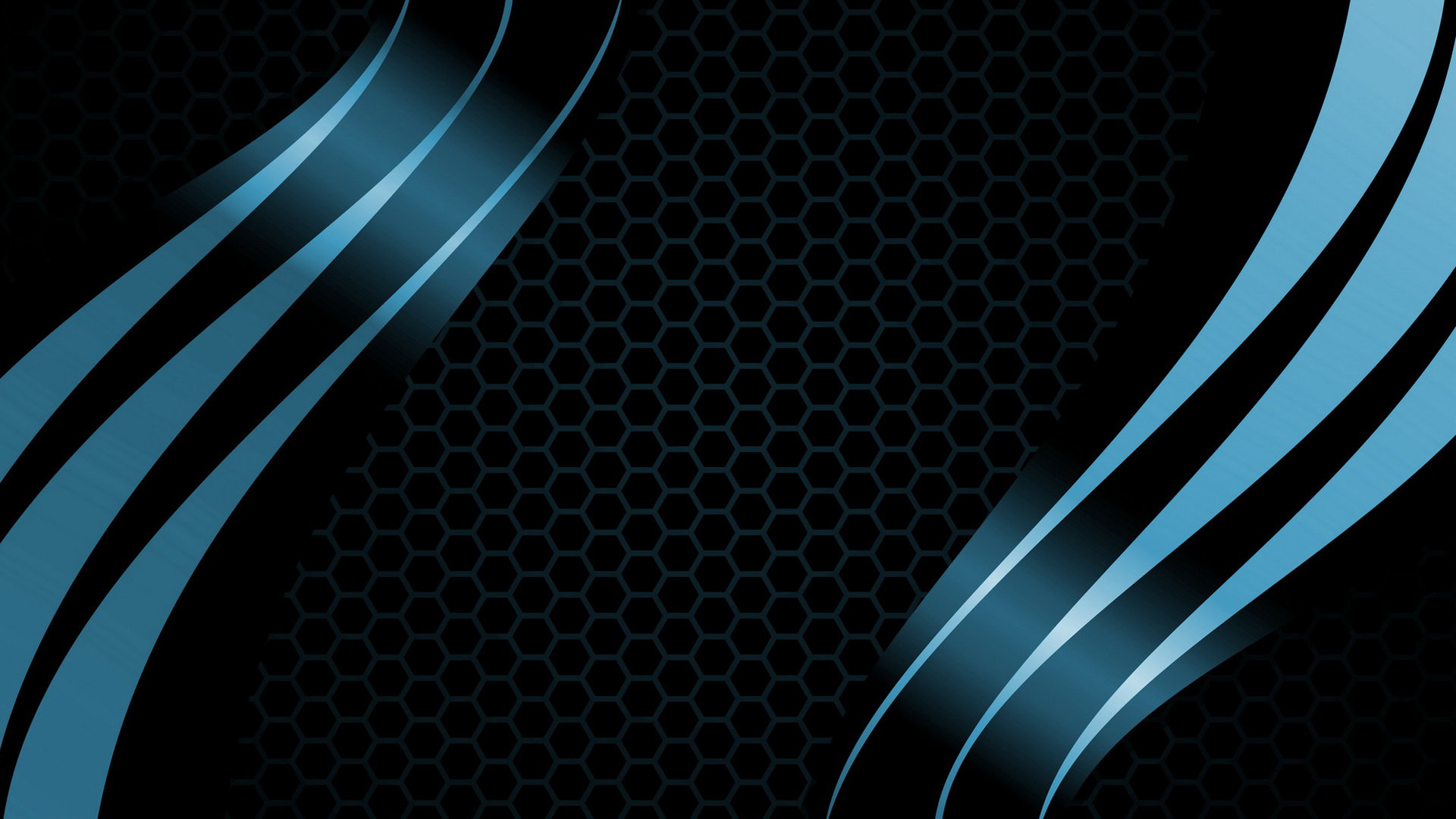 Best Honeycomb Background Id - 1080p Black Blue Background - HD Wallpaper 