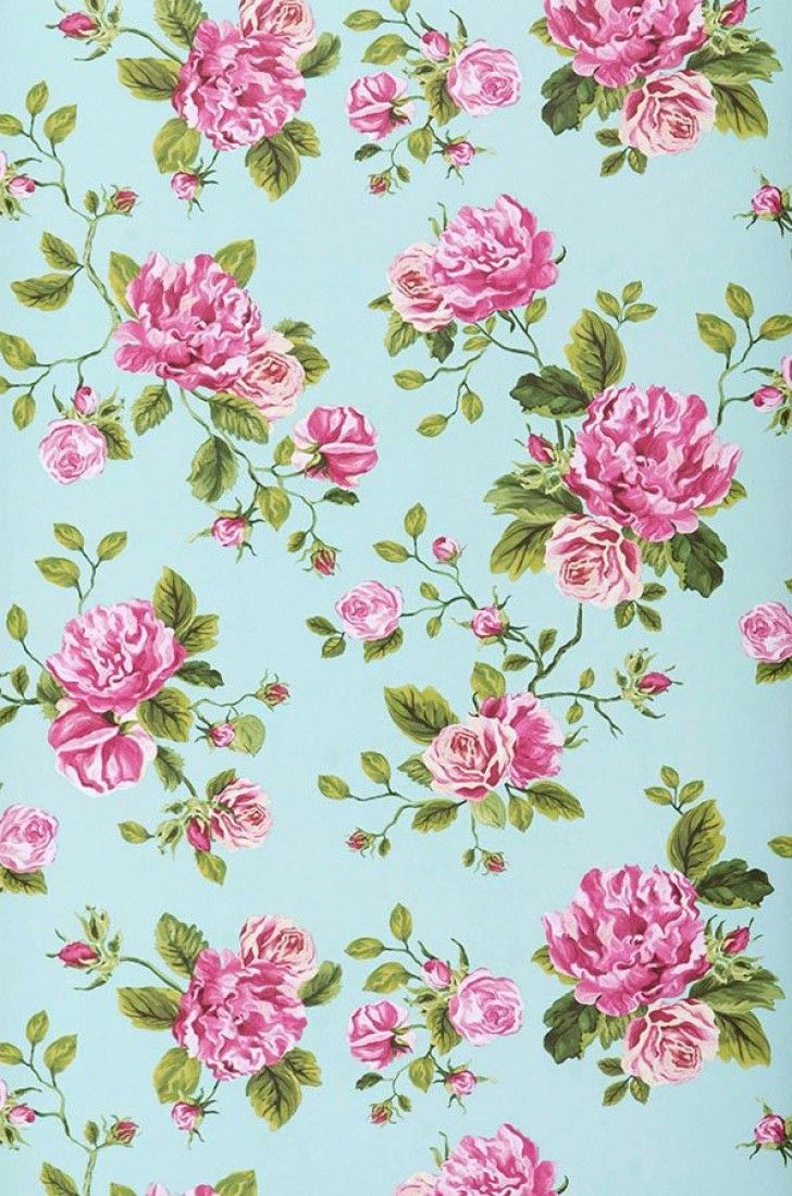 Download Free Floral Pattern Wallpapers - Shabby Chic Wallpaper Hd - HD Wallpaper 