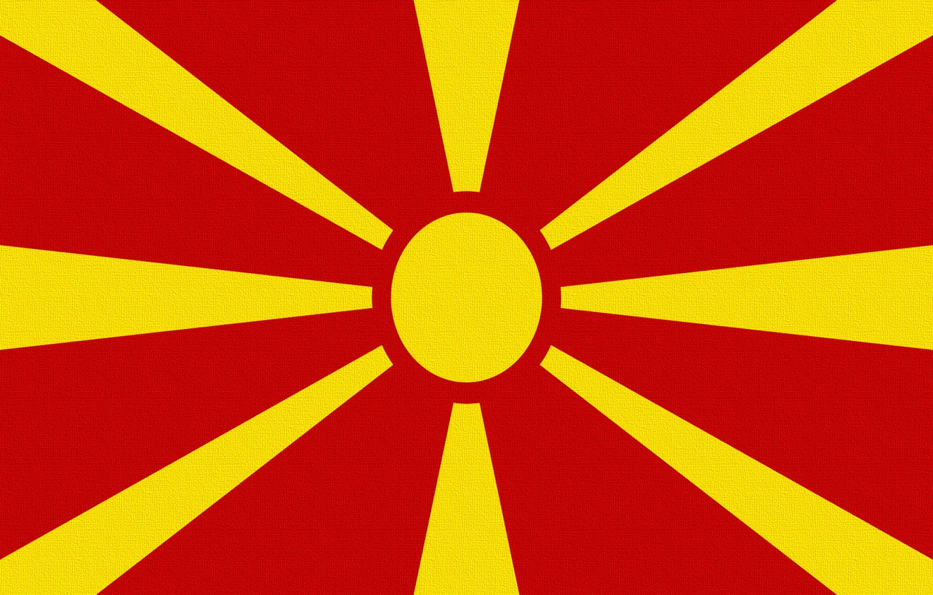 Photo Wallpaper The Sun, Flag, Rays, Macedonia, Macedonia - Macedonia Flag Jpg - HD Wallpaper 