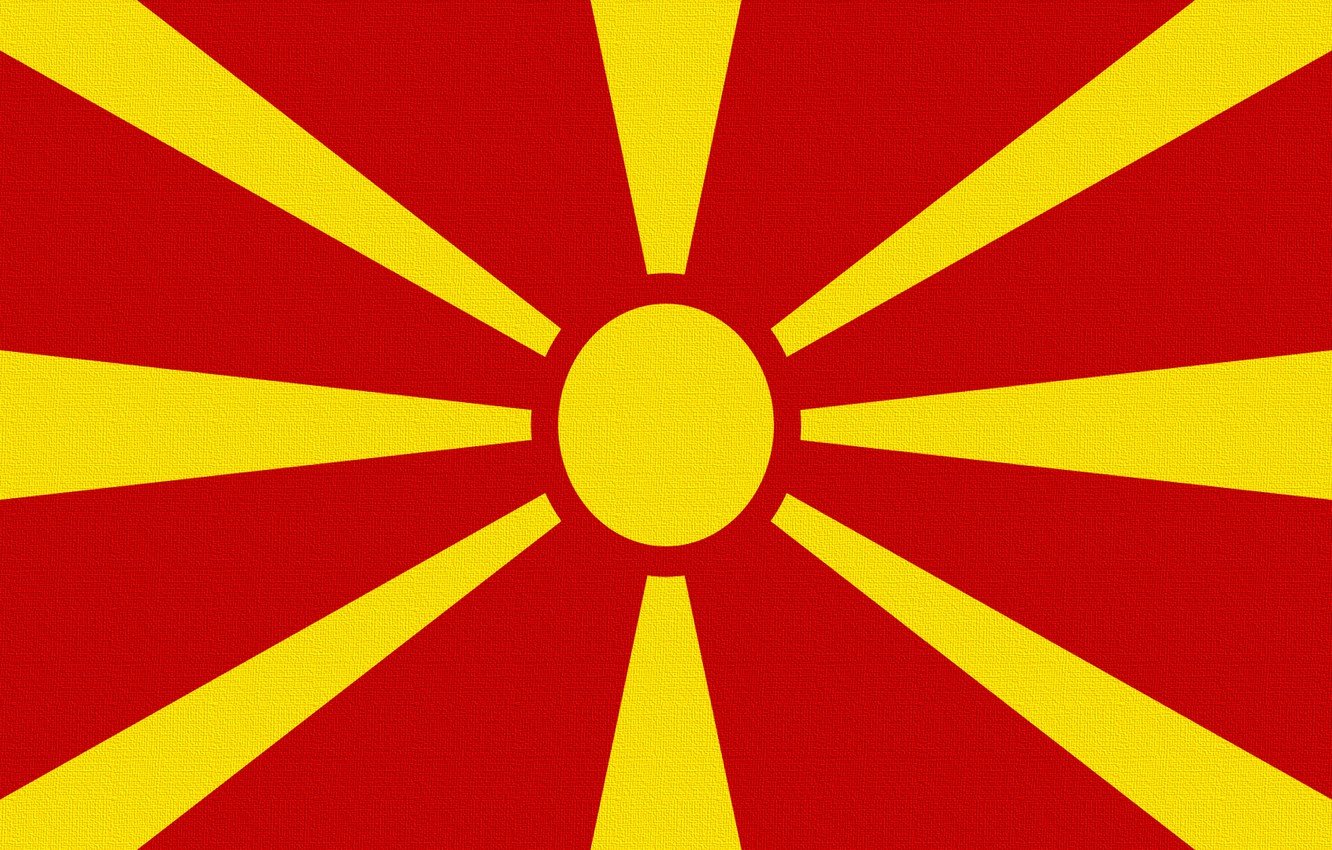 Photo Wallpaper The Sun, Flag, Rays, Macedonia, Macedonia - Macedonia Flag Jpg - HD Wallpaper 