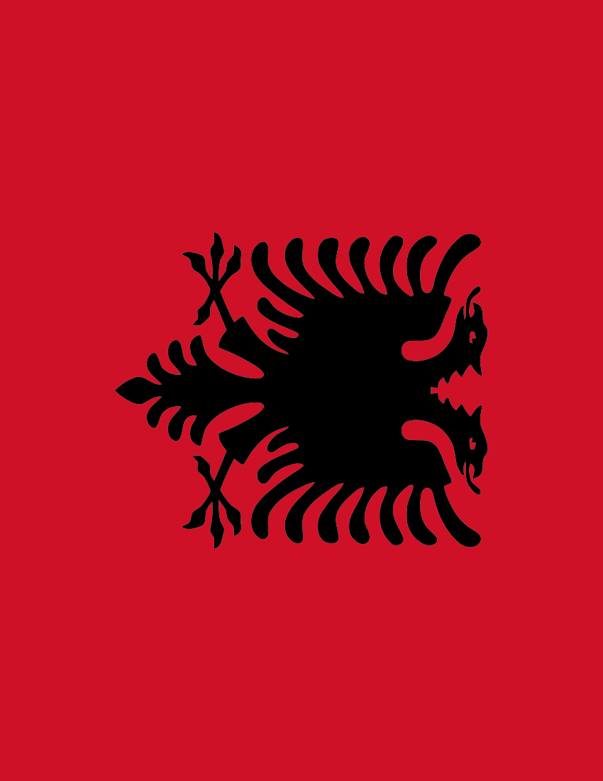 Albania Flag Full Page - Albanian Flag Iphone Background - HD Wallpaper 