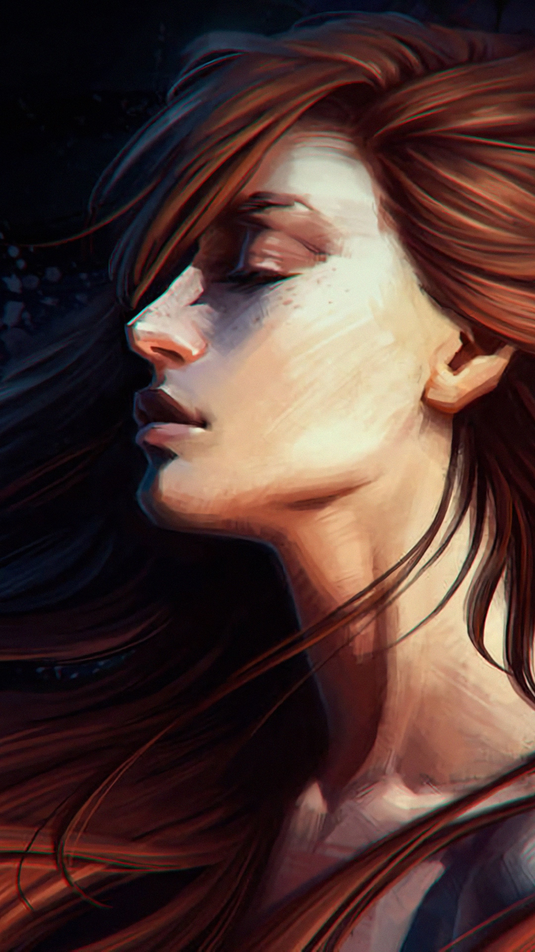 Wallpaper Girl, Art, Hair, Portrait - Tech Thieves Be Free - HD Wallpaper 