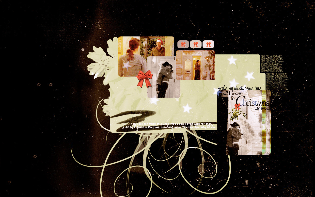 Luke And Lorelai Christmas Wallpaper - Graphic Design - HD Wallpaper 