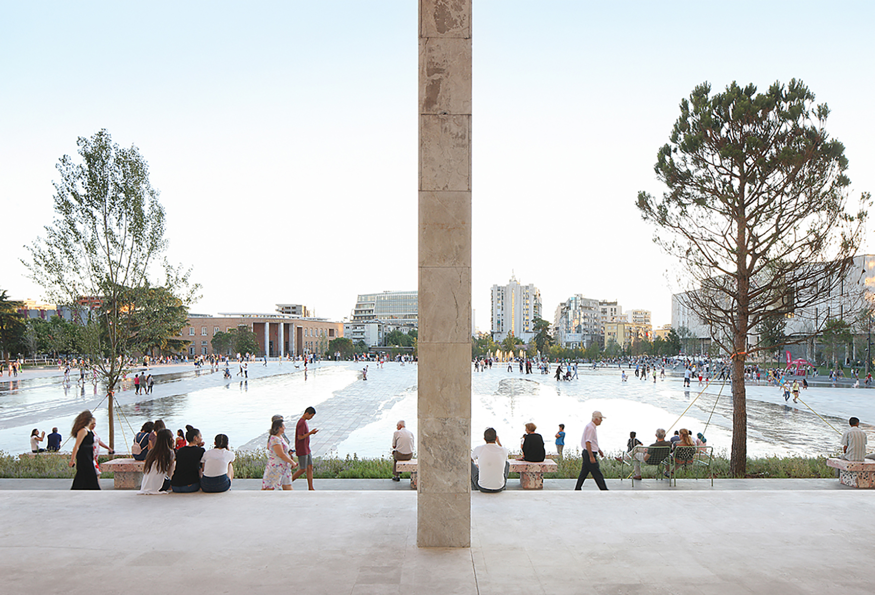 Skanderbeg Square In Tirana By 51n4e - HD Wallpaper 
