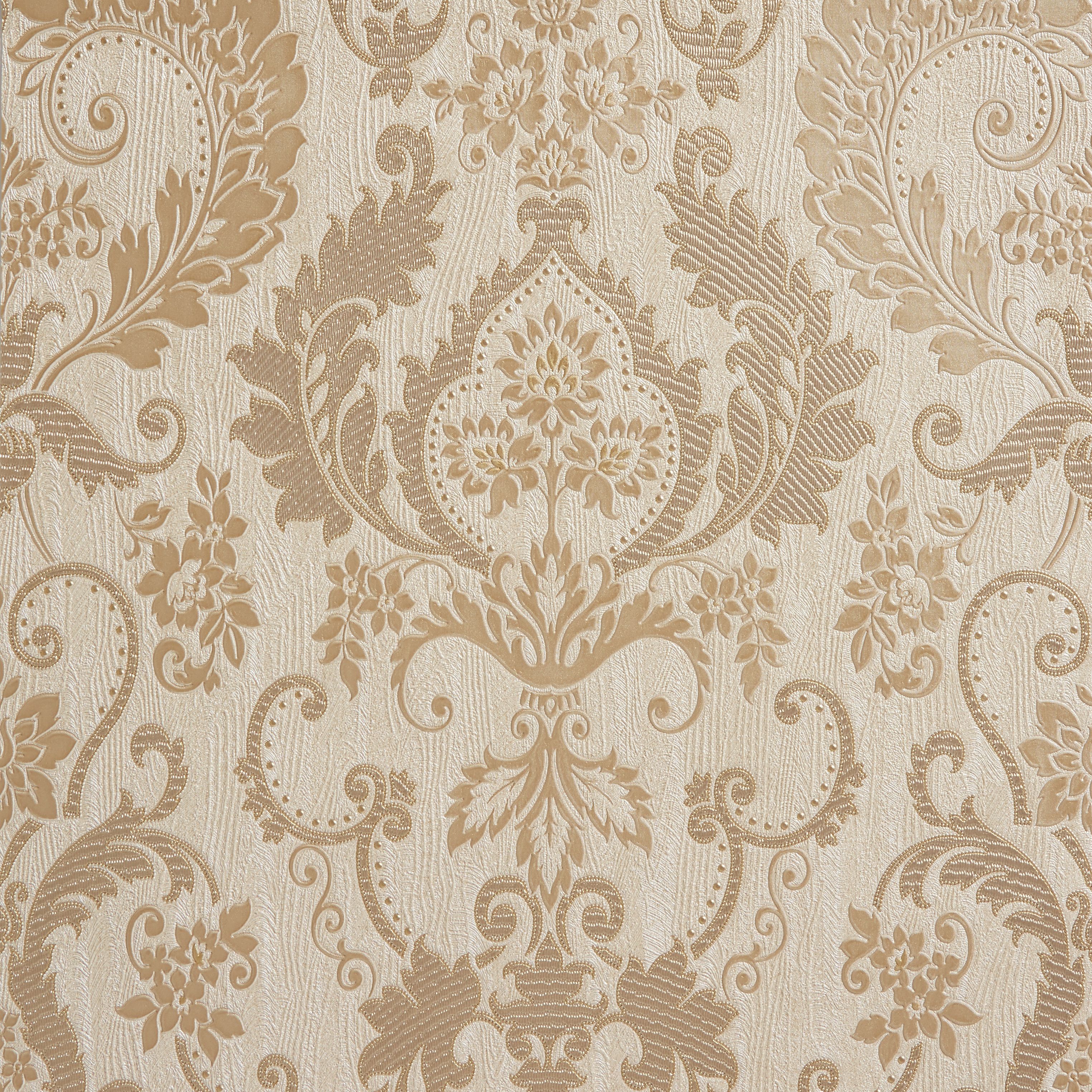Plain Paper Striped Wallpaper Mediterranean Style Vertical - Damask Gold Wallpaper Valentina - HD Wallpaper 