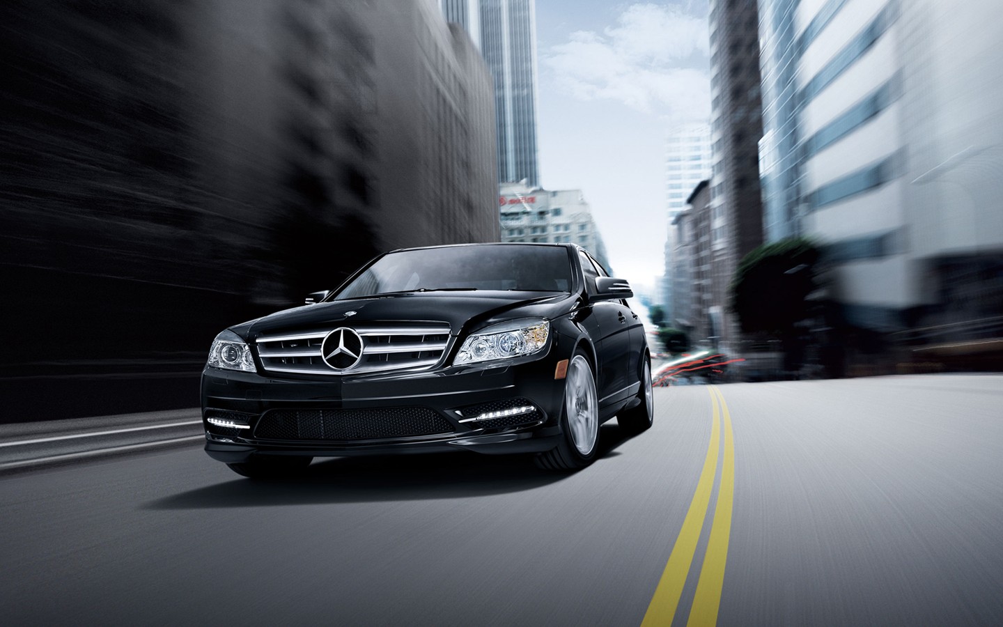 Benz C-class - HD Wallpaper 