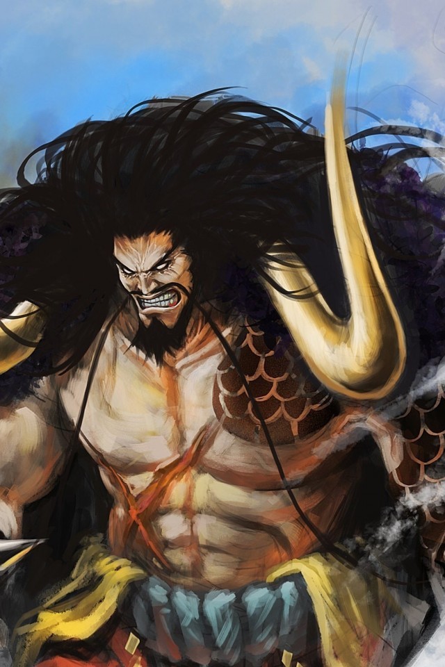 One Piece, Kaidou, Horns, Hundred Beasts - One Piece Kaido - HD Wallpaper 