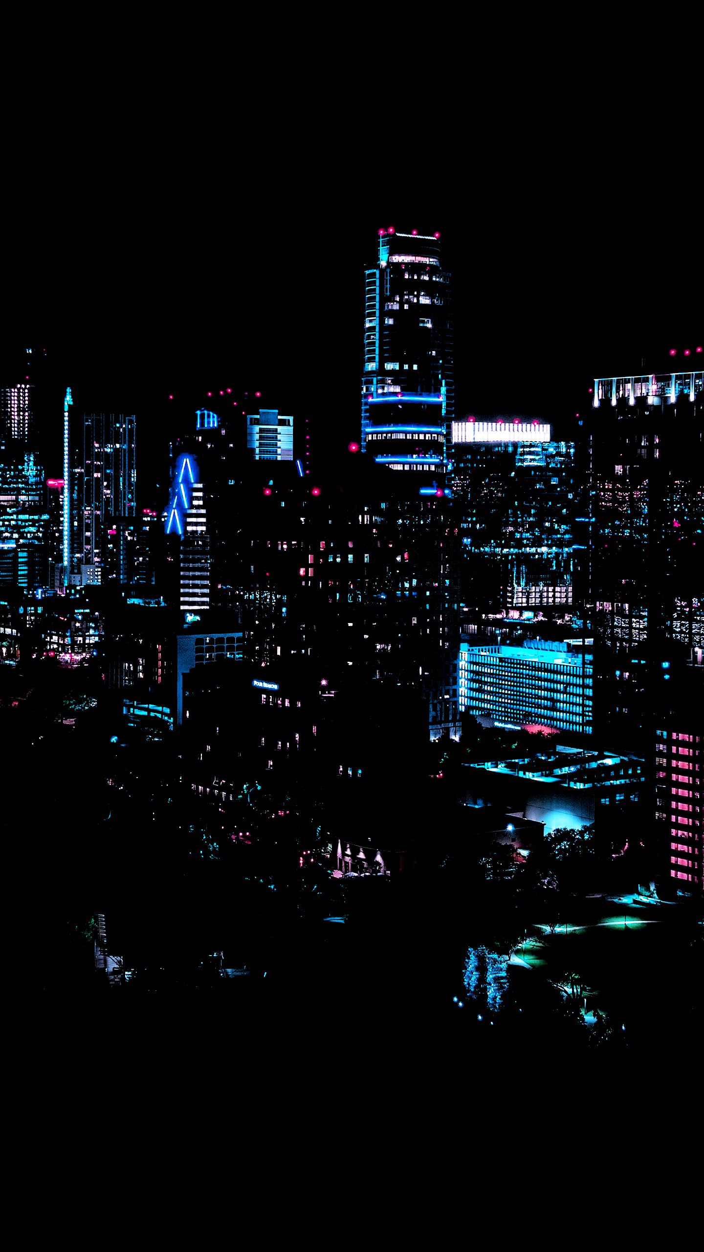 Iphone Wallpaper Neon City - HD Wallpaper 