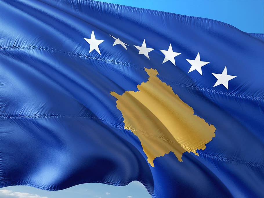 Kosovo Flag Free - HD Wallpaper 