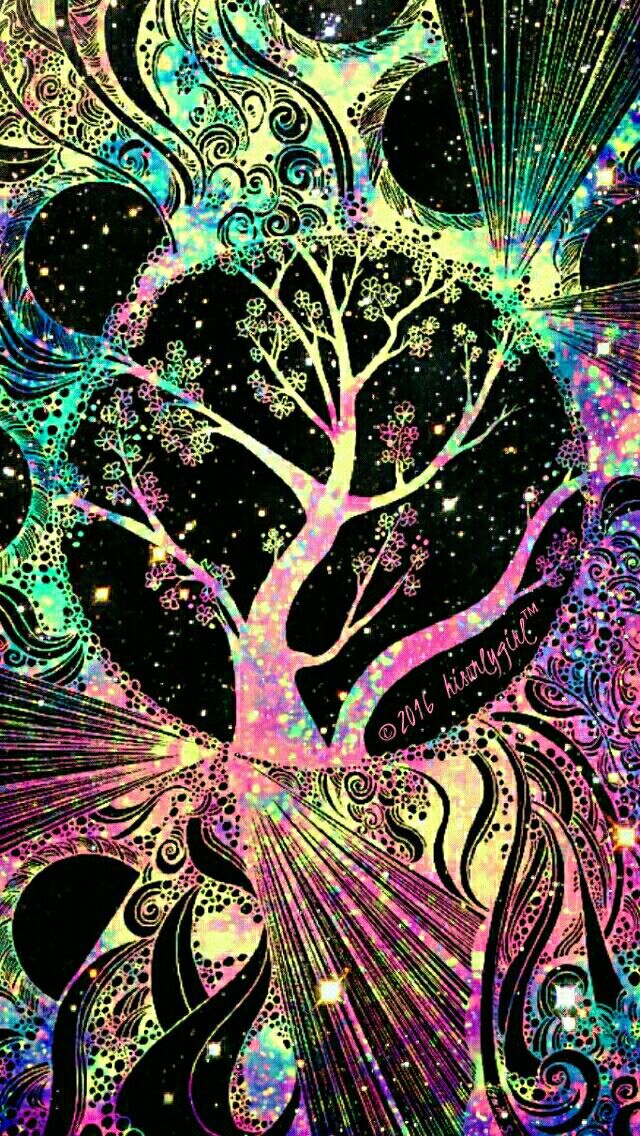 Psychedelic Galaxy Iphone - HD Wallpaper 