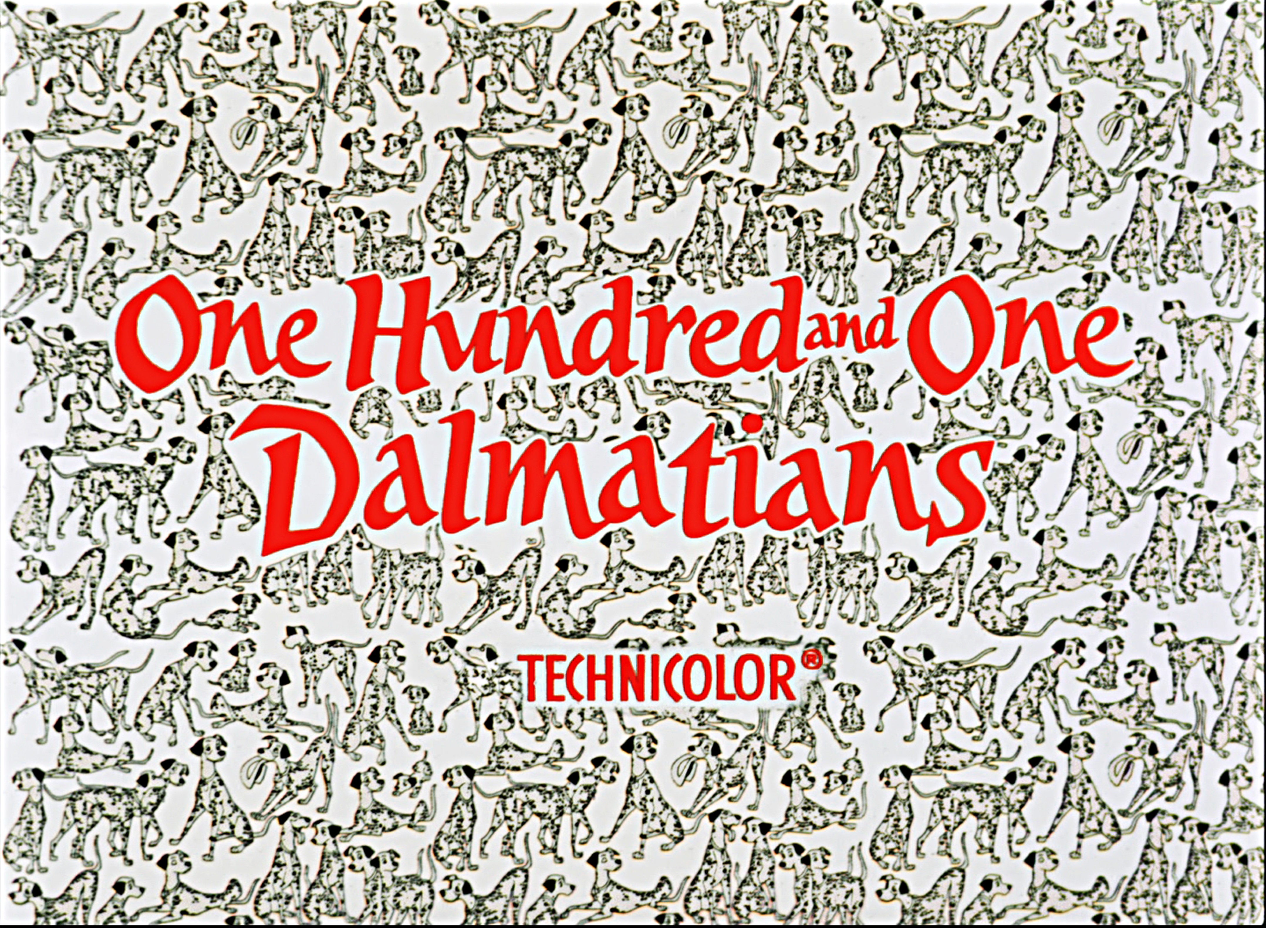 Walt Disney Screencaps One Hundred And One Dalmatians - 101 Dalmatians Title Card - HD Wallpaper 