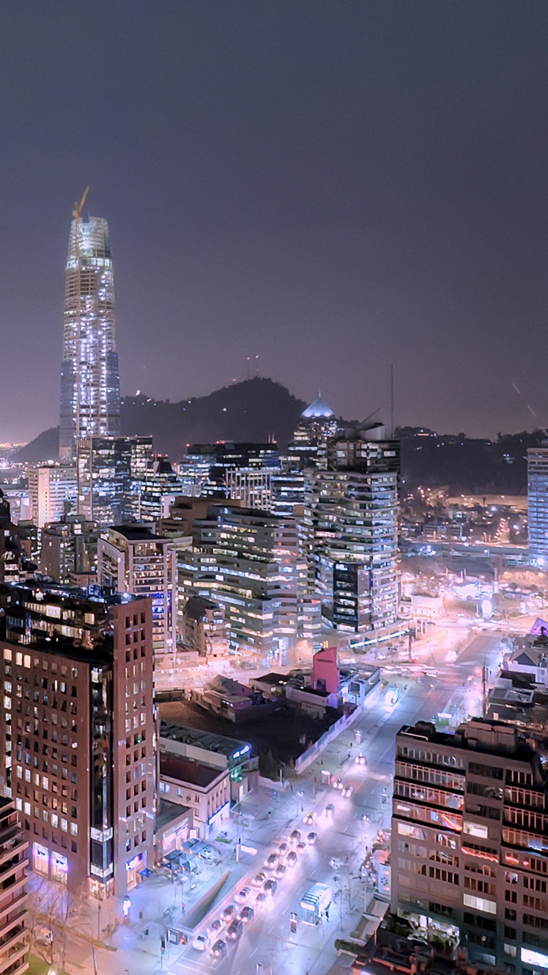 Hd City Night Galaxy Note 3 Wallpapers - Santiago Wallpaper Hd - HD Wallpaper 