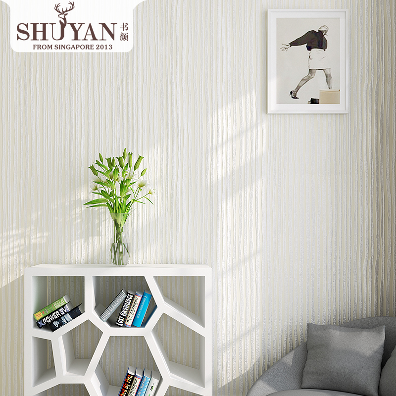 Book Wallpaper Thickened Non-woven Modern Simple Plain - Window Covering - HD Wallpaper 