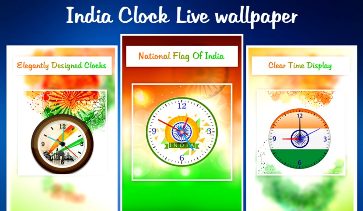 India Clock Live Wallpaper For Android Apk Download - Android Application Package - HD Wallpaper 