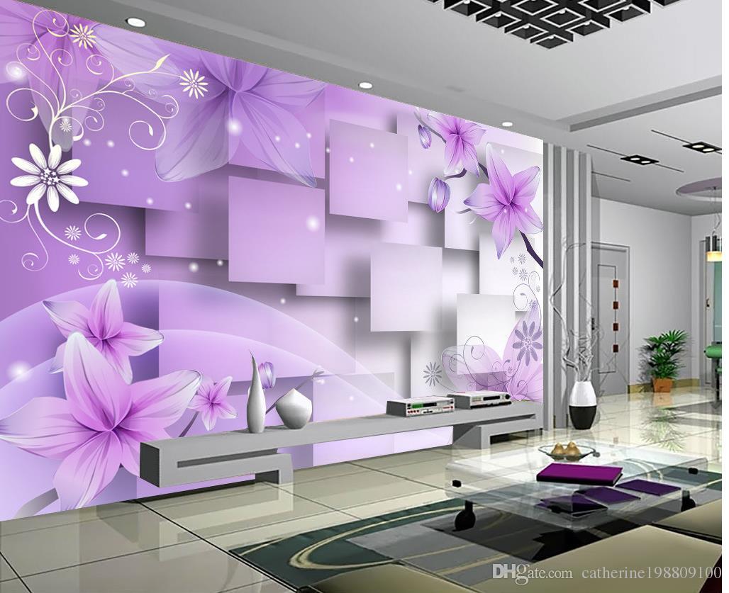 Purple Color Wallpaper For Bedroom - HD Wallpaper 