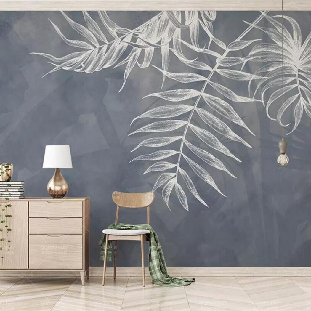 Beibehang Plain Style Mural Wallpaper Leaf Texture - Bedroom Modern Wallpaper Texture - HD Wallpaper 