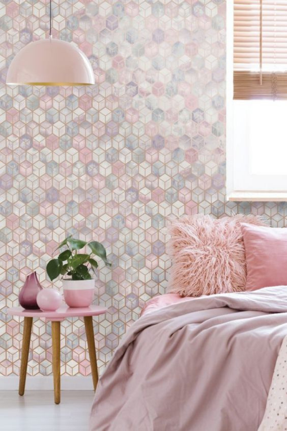 Room Wallpaper In Pastel Color - HD Wallpaper 