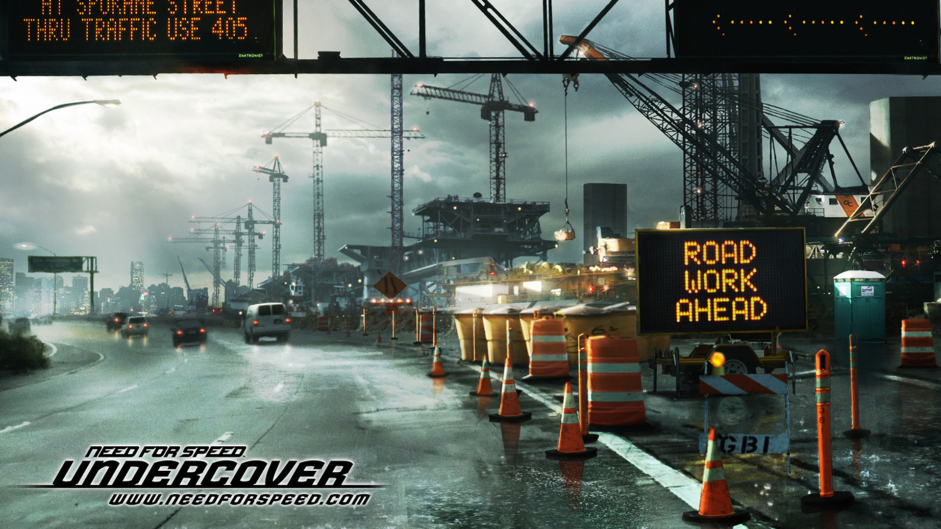 Construction Wallpaper - Nfs Heat Palm City - HD Wallpaper 