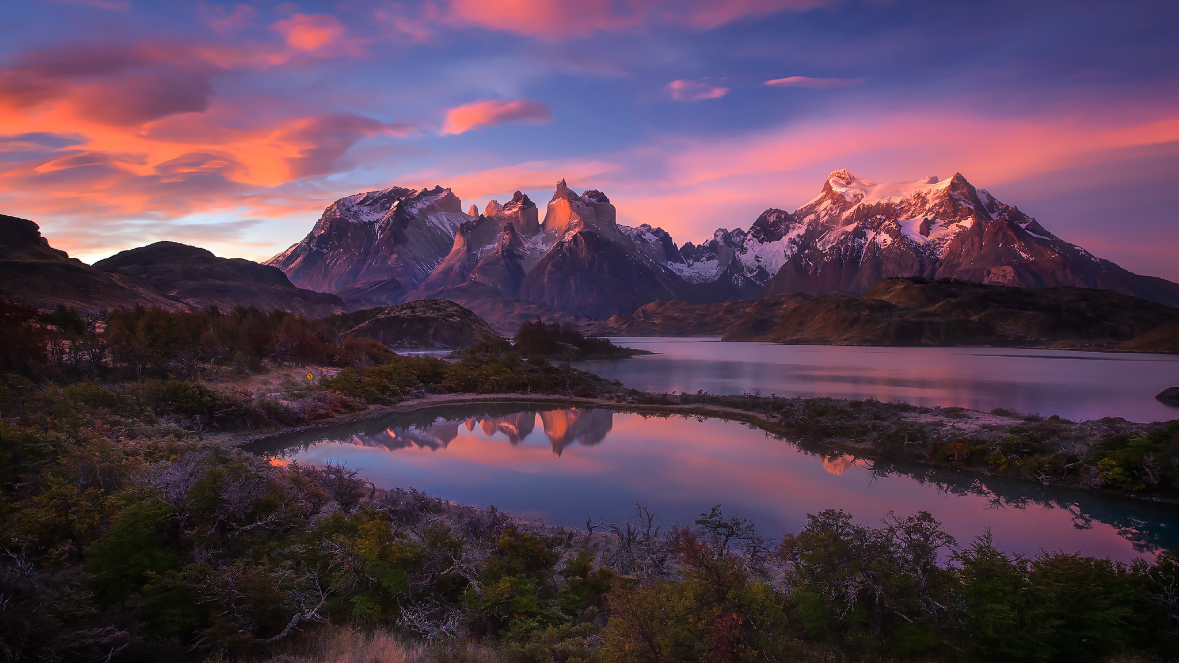 Torres Del Paine Background - HD Wallpaper 