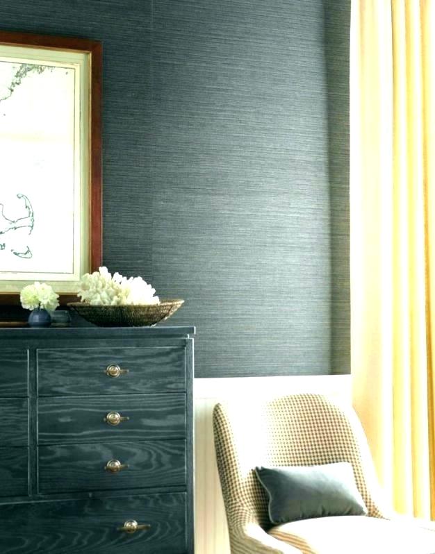 Gray Grasscloth Wallpaper Dining Room - HD Wallpaper 
