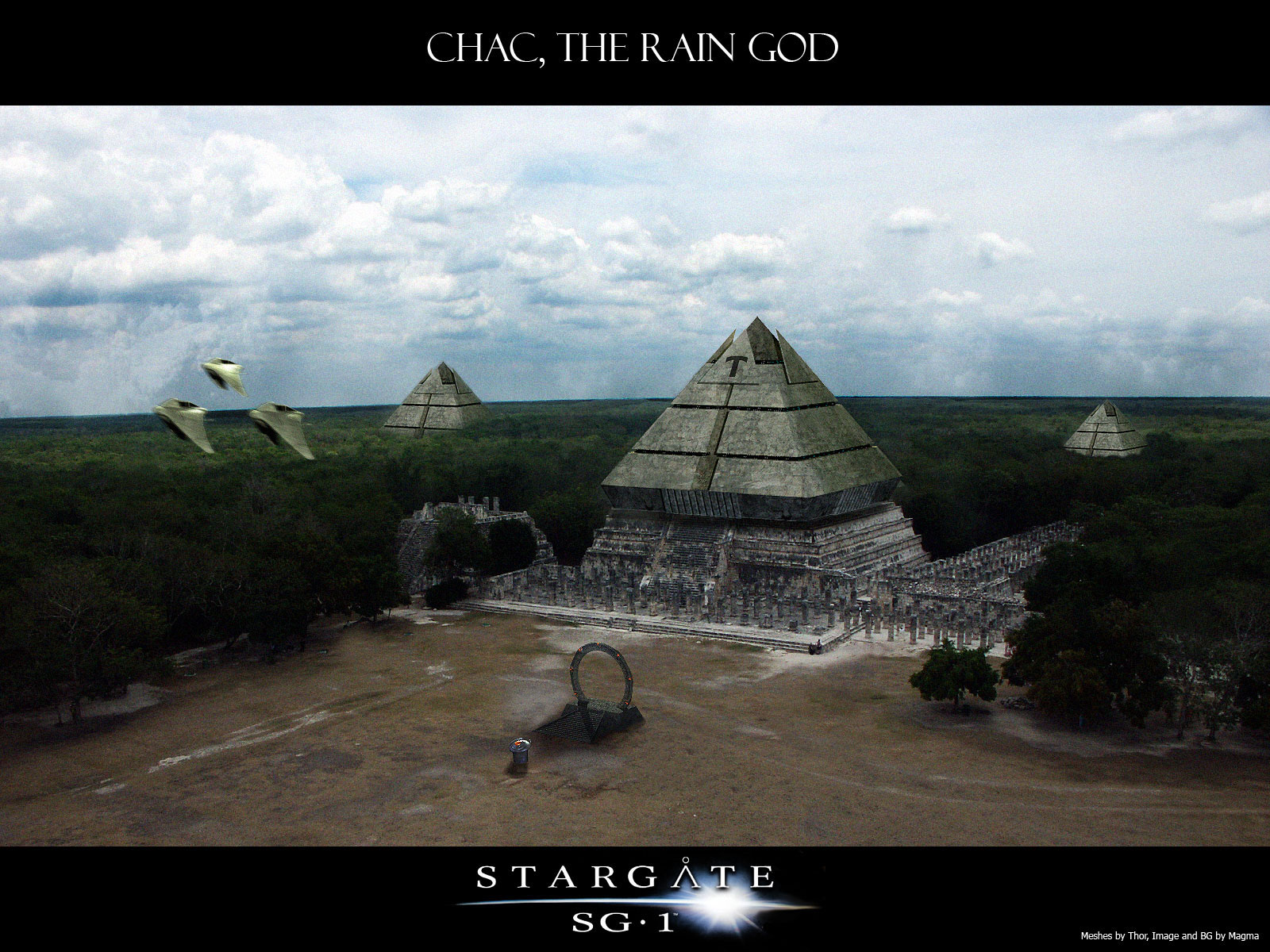 Stargate Sg 1 Pyramide - HD Wallpaper 