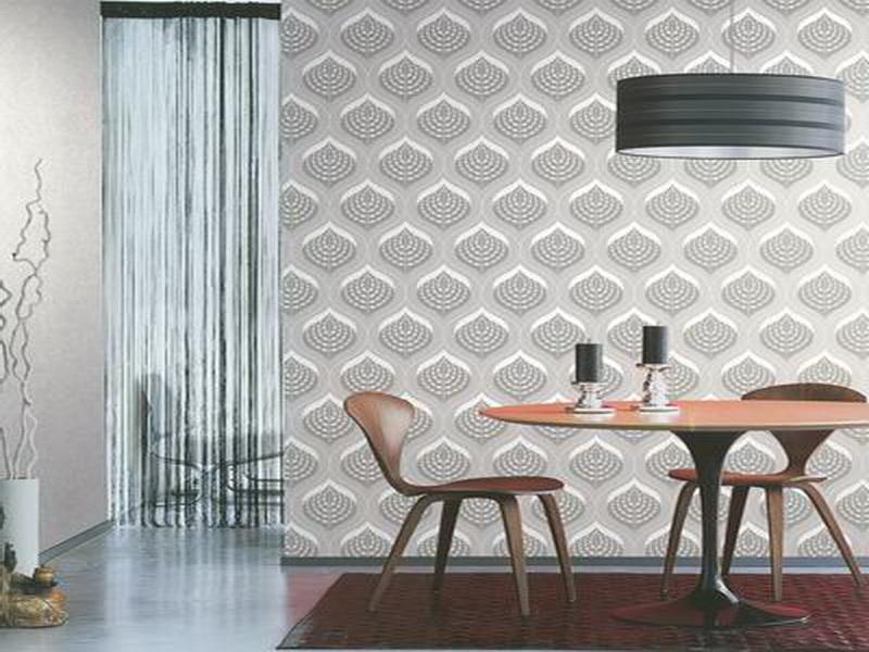 Wallpaper - Modern Wallpaper Design In Dining Room - HD Wallpaper 