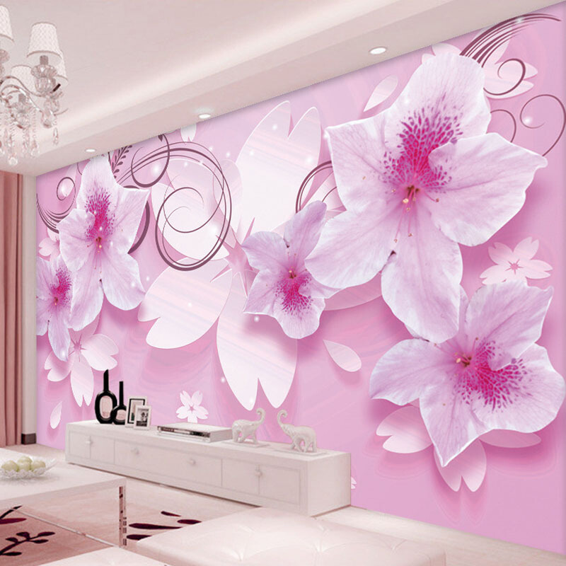 3d Stereo Flowers Hd Wallpaper For Bedroom - HD Wallpaper 