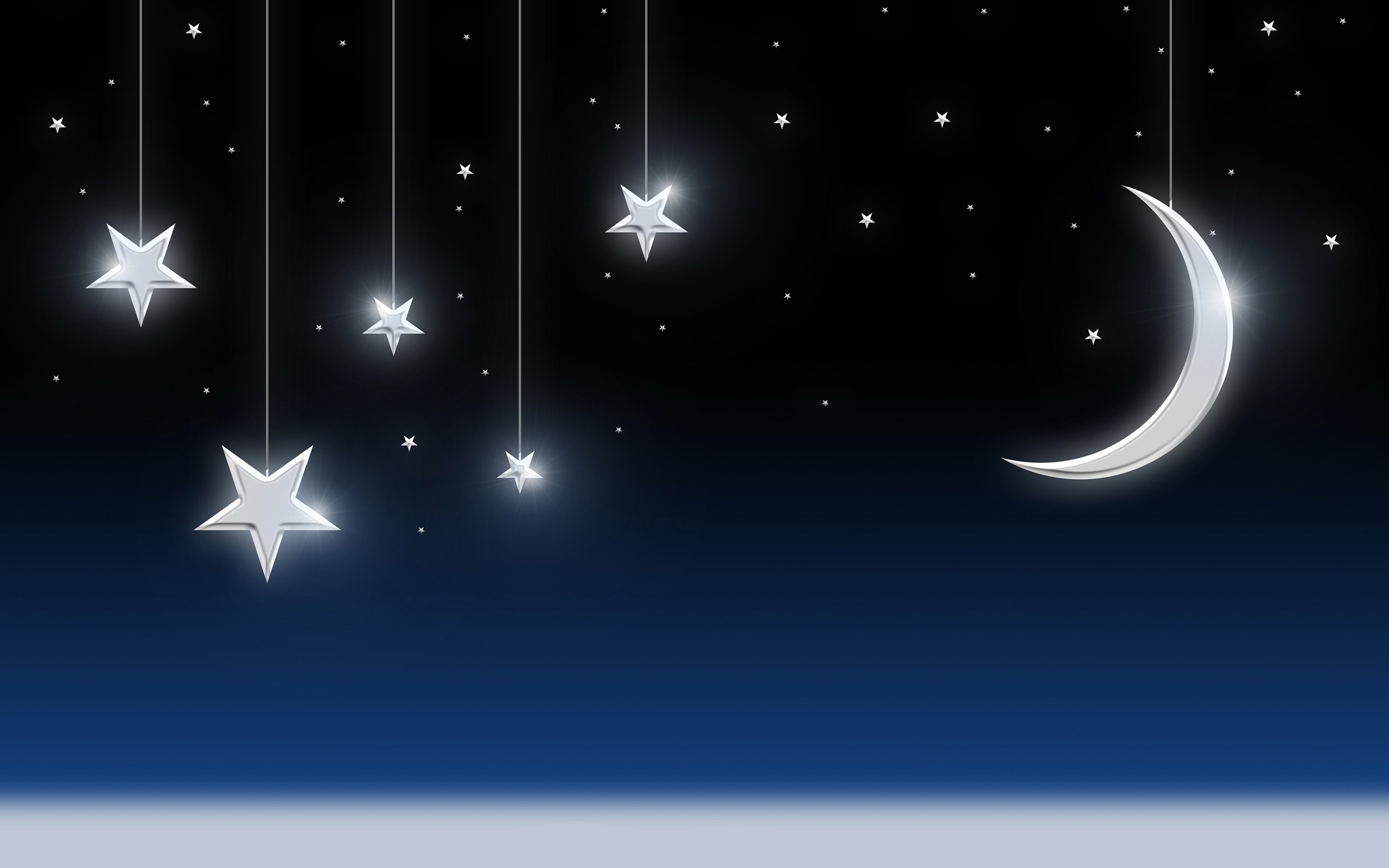 Moon And Star Background Wallpaper - Star And Moon Background - HD Wallpaper 