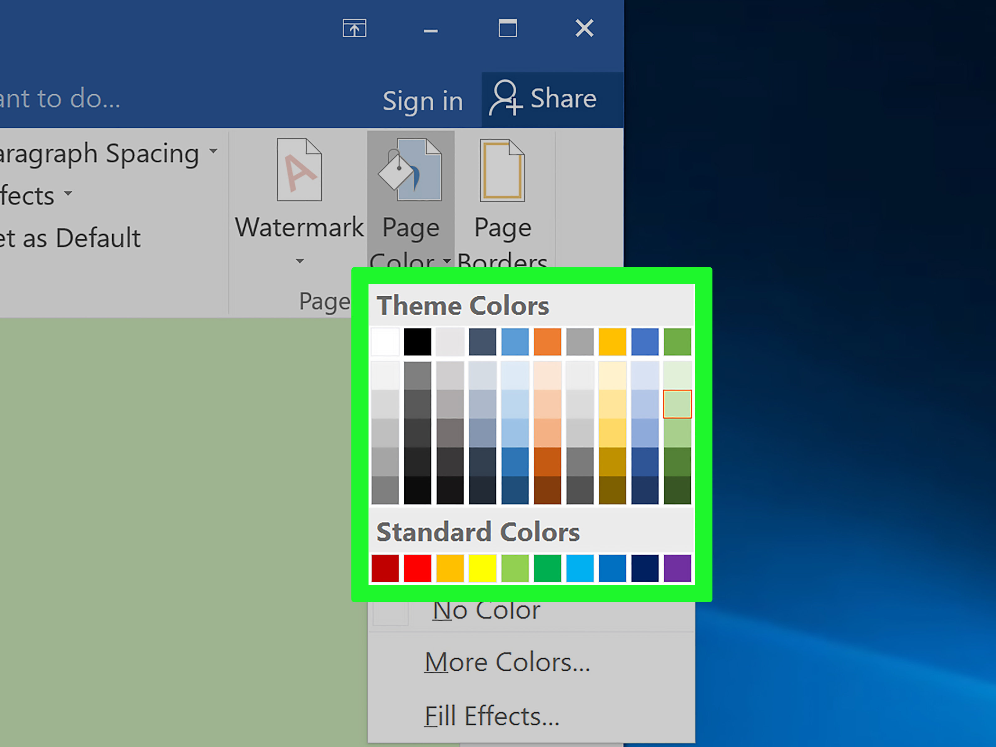 Image Titled Add Backgrounds In Word Step - HD Wallpaper 