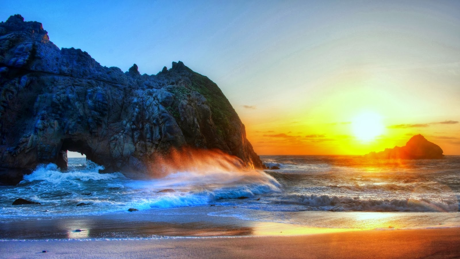 Full Hd Size Nature Wallpapers Free Downloads Full - Pfeiffer Beach - HD Wallpaper 