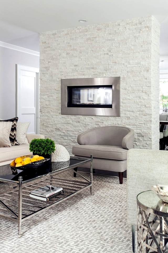 88 Ideas For The Design Of The Wall Of Wood, Stone, - Pierre De Parement Blanc Cheminée - HD Wallpaper 